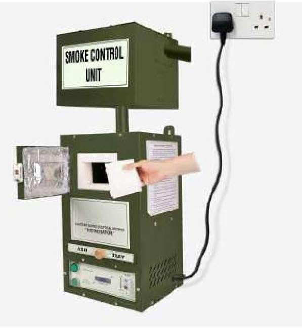 Generic Sanitary Napkin Incinerator Machine with Digital Display | Napkin Disposal Machine | 180-200 Pads per Day | 25 Min Cycle Time | Steel Body with Anti-Rust Powder Coating (Green) | 1 Count 4