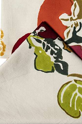 CONTRAST LIVING kanchana Hand Block Printed Kitchen Towel/Dish Towel/Hand Towel Multi Color Set of 3 Pcs 6