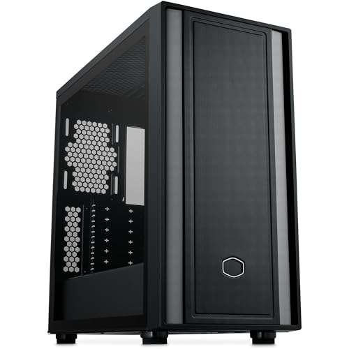 Cooler Master MasterBox 600 Lite Mid-Tower E-ATX Airflow Case - Back Connect MB & 420mm Radiator Ready, Supports up to 7 Case Fans, Tempered Glass Side, USB 3.2 Gen 1 Type-C 1