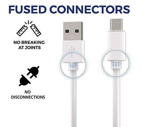 Ragav Enterprise By Raghav Enterprises Quick Dash Rapid Charging Type C to USB-A Data Sync Cable for OPPO F17 Pro/OPPO F17 (White, 3.1 Ampere, 1 Meter/3.2 Feet, TC) 2