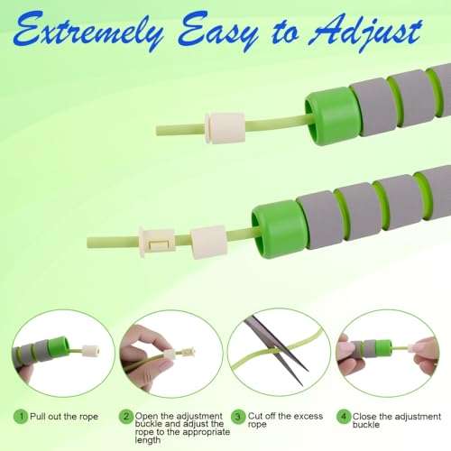 Jump Rope for Kids - Adjustable Soft Skipping Rope with Skin-Friendly Foam Handles for Kids, Boys, Girls, Children - Outdoor Fun Activity, Great Party Favor, Exercise Activity & Fitness 6