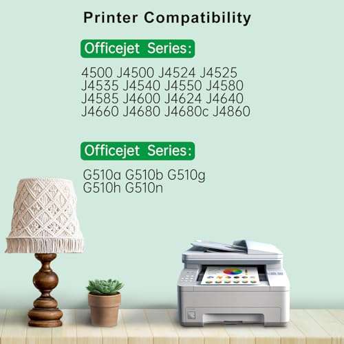 SAILNER 901XL Black Ink Cartridges(2-Pack) Remanufactured Ink for HP 901 901XL Ink Cartridges Work for HP Officejet 4500 J4524 J4540 J4550 J4580 J4624 J4680 Printer Ink 901 XL (High-Yield Black) 2