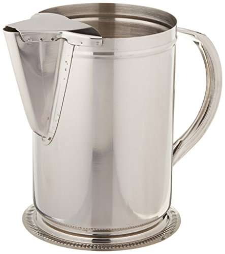 Winco Stainless Steel Water Pitcher with Guard, 64-Ounce 1