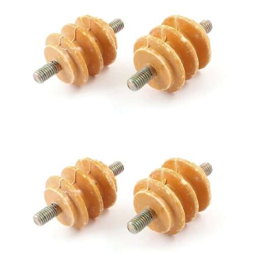 4 Pcs 1.4" Height 5/16" Thread Dia 660V Busbar Enhanced Insulator Supporter 1