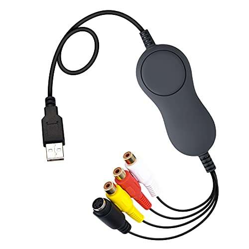USB Video Capture Converter , VCR VHS to DVD, Analog Video to Digitize Digital PC for Windows and Mac OS 1