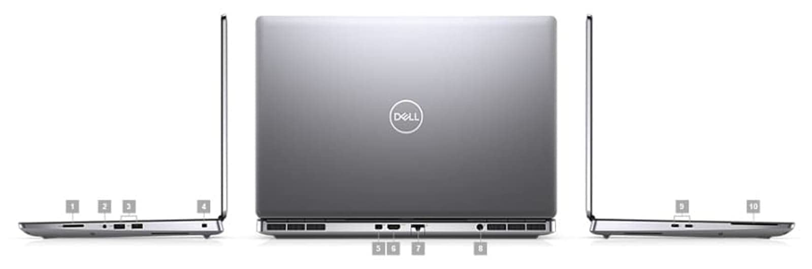Dell Precision 7560 Workstation Laptop | 15.6" 1920x1080 FHD | Core i9-11950H - 1TB SSD Hard Drive - 32GB RAM - Nvidia T1200 | 8 cores @ 5 GHz - 4GB GDDR6 Win 10 Pro Silver 3