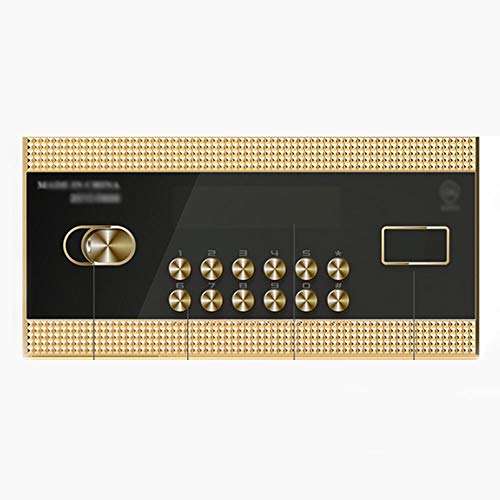 Ma DONG Safety cabinet, 35cm high and small household hidden upgrade anti-theft electronic password safe deposit box, suitable for: office/home/finance, 3 colors to choose from @ (Color : Black) 3