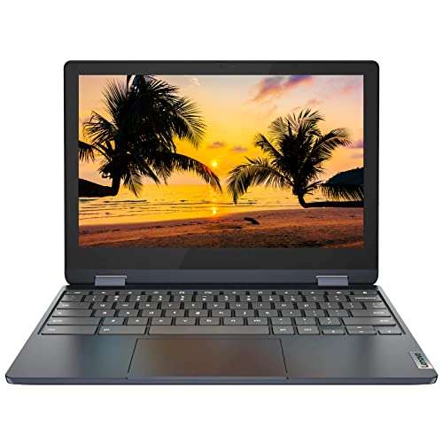 Lenovo Flex 3 Chromebook 2-in-1 11.6" HD Touchscreen Convertible Laptop Computer for Home and Education, 8-Core MediaTek MT8183, 4GB RAM 64GB eMMC + 128GB SD Card, WiFi 5, Bluetooth, Webcam, Chrome OS 2