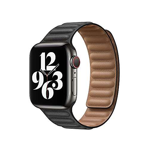 Apple Watch Leather Link (40mm) - Black - Small 2