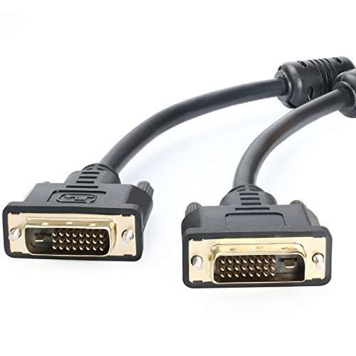 Postta DVI-D Dual Link Cable with Ferrites Gold Plated Male to Male-6 Feet 1