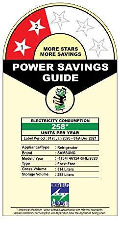 Samsung 314 L 2 Star Inverter Frost-Free Double Door Refrigerator (RT34T46324R/HL, Rythmic Twirl Red, Convertible, 2022 Model) 2