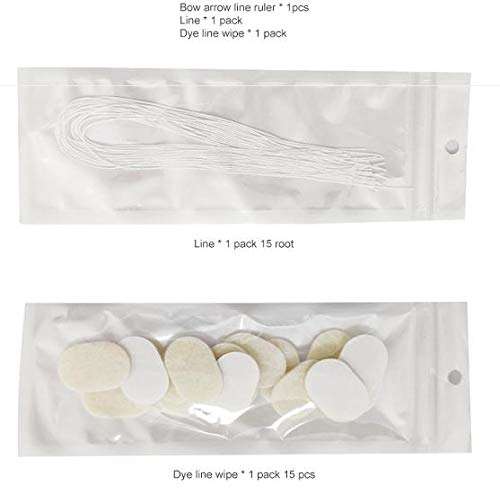 HOTWE Eyebrow Mapper with Strings, String/symetric brow drawing marking ruler, Microblading Line Marker Ruler Eyebrow Tattoo Measuring Tool With 10pcs Thread Lines for Eyebrow Mapper (Silver) 6