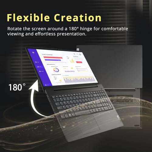 Lenovo V-Series V15 Business Traditional Laptop, 15.6" FHD Display, Intel Core i5-1235U, 16GB RAM, 1TB SSD, Webcam, Numeric Keypad, HDMI, RJ45, Wi-Fi, Windows 11 Pro, Black 3