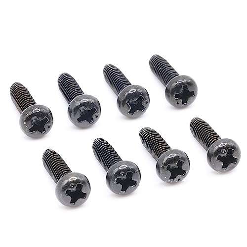 ReplacementScrews 1 Set of Metric Screws (Model RS-198406) Pan Head - Philips Drive - Black Plated (Pack of 8) 1