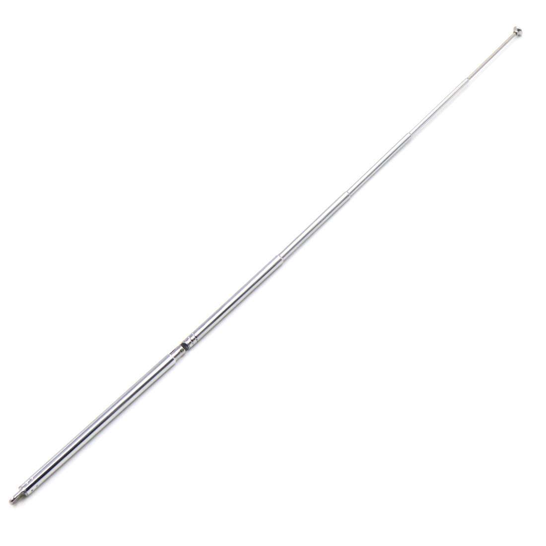Mecion 6 Section Antenna Stainless Steel Universal Telescopic AM FM Radio 360° Rotatable 2