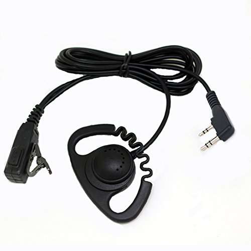 Heyrtz Two-Way Radio Earpiece Headset with PTT Mic Comfort Fit for Long Wear Clear Sound Baofeng Walkie Talkie UV 5R 3R Plus B5 B6 89 BF 666 777 888S 1