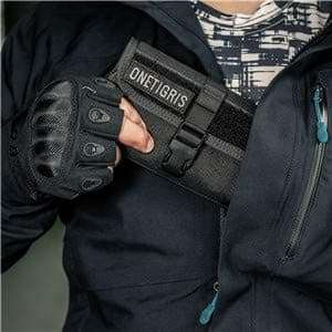 OneTigris Phone Pouch, Tactical Cell Holster for 2.25" Belt with MOLLE Strap and Quick Release UTX-Duraflex Buckle,Waist Bag Zipper Mobile Bag for 4.7”-6.1” Phone 6