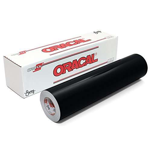 Oracal 651 Permanent Glossy Vinyl - Black (12" x 15ft)