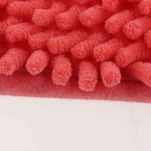 VMS INDIA Microfiber Bathroom Kitchen Mat Bath Shower Rug Rectangular Doormat Orange L 2