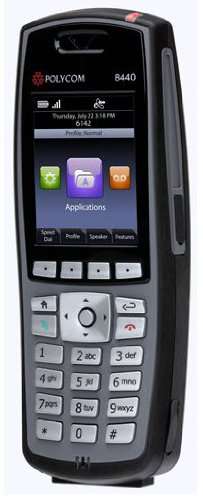 SpectraLink 8440 Handset,Black - Model#: 2200-37150-001