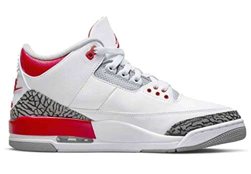 Jordan Mens Air 3 Retro OG DN3707 160 Fire Red 3 2022 - Size 8 2