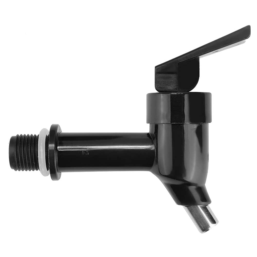 THW 3 Litre Three-Legged Metal Base Draft Beer Tower Juice Beverage Dispenser with Removable Ice Tube for Keeping Liquid Cold, Black 6