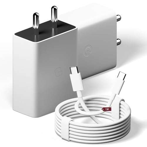 AILKIN 30W Type C Fast Charger Adapter with USB C to Type C Cable, Compatible with Google Pixel 9 Pro XL/9 Pro Fold/9 Pro/9/9a/8 Pro/8/8a,Laptop,Tablet,Chromebook & More, Quick Charging USB C Adapter 2