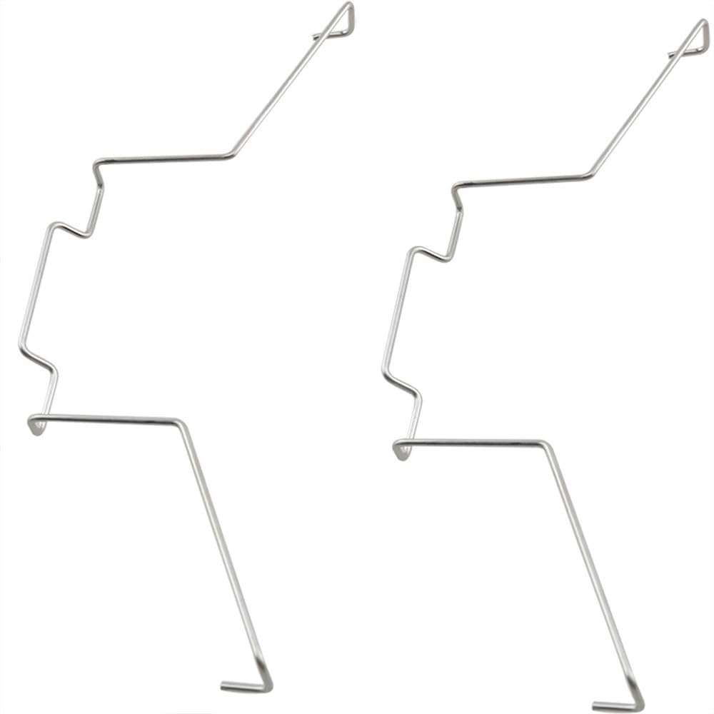 HSCGIN 6PCS Steel Wire Computer Motherboard CPU Cooler Silver Fan Retainer Clip Hook Style with 12cm Wire Fastening Computer Cooling Accessories 5