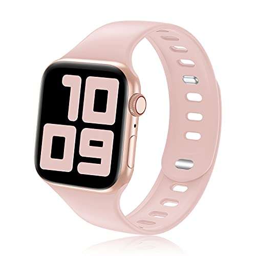 YAXIN Sport Band Compatible with Apple Watch Bands 38mm 40mm 42mm 44mm for Men Women,Silicone Wristbands Replacment Strap for iWatch SE/Series 6/5/4/3/2/1