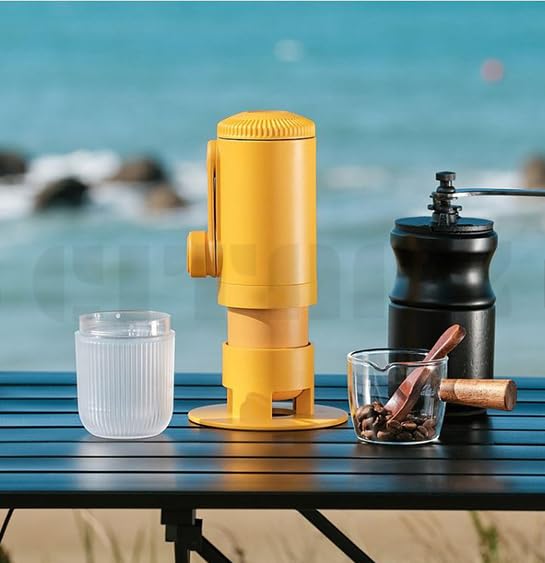 Citaaz Portable Espressor Maker andTravel Coffee Maker, Coffee Maker, Manual Coffee Machine for Motorhome, Ground Coffee Pod Coffee Maker, Portable Travel Coffee Machine