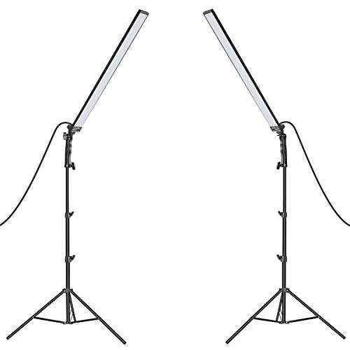 Neewer Photography Studio LED Lighting Kit: 5500K Dimmable Light with Light Stand Tripod for Photographic Video Fill Light, Film Lighting, Green Screen Lighting, Glamcor Lighting 1