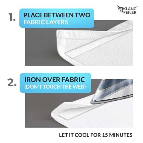 Klangfeiler® Iron on Hemming Web - 0.75 INCH x 32 Yards - Extra Strong - Iron Required 2