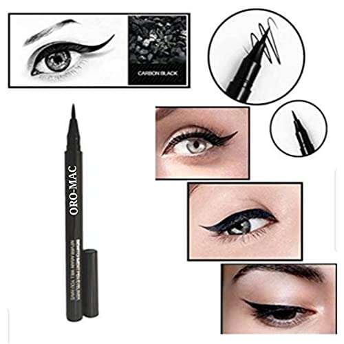 ORO-MAC Beauty Combo Infallible Mattifying Face Gel Primer,Matchmaster Foundation,With,Pro Longwear Concealer,Red Lipstick,Waterproof Sketch Eyeliner,Loose Face Powder And Makeup Blender (Set of-7) 5