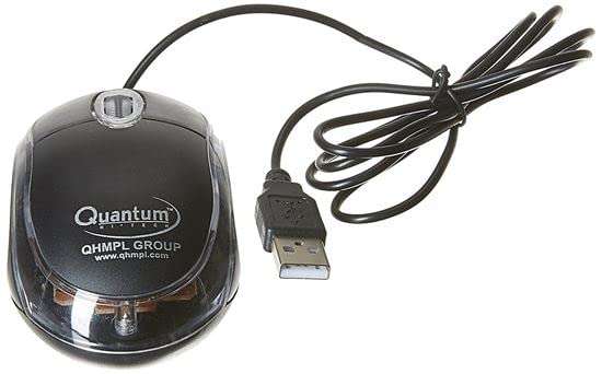 Shopage Quantum Qhm222 USB Mouse Black