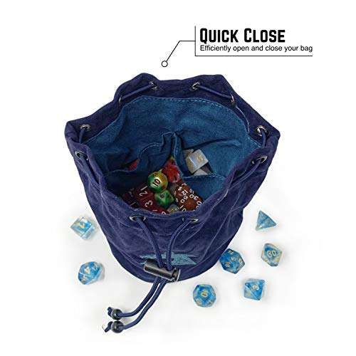 Dragons Play Multipocket Dice Bag (Black), MEDIUM 5