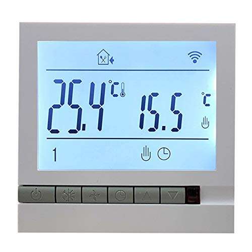bobotron 220V 16A Digital Floor Heating Room Thermostat LCD Programmable Electric Heating Floor Temperature Controller 1