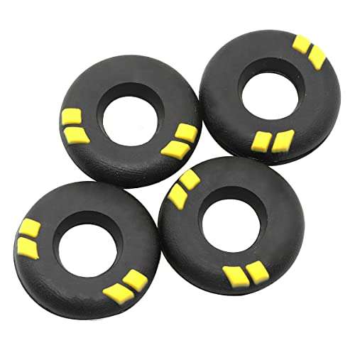 ZRM&E 4pcs Tennis Racquet Dampeners Natural Rubber Tennis Racket Damper Shock Absorber, Black 2