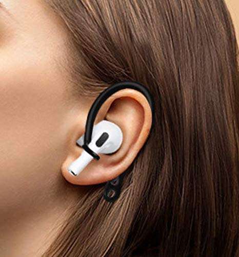 ALXCD Earhooks Replacement for Air Pods Pro, Anti-Slip Over-Ear Soft TPU Earhook [Anti Slip][Anti Lost], Designed for Air Pods Pro Headphones, 2 Pairs, White 4