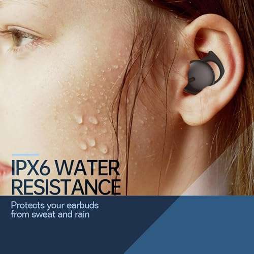 Hulaed Invisible Sleep Headphones,Sleep Earbuds for Side Sleepers,Comfortable Noise Blocking Headphones for Sleeping 3