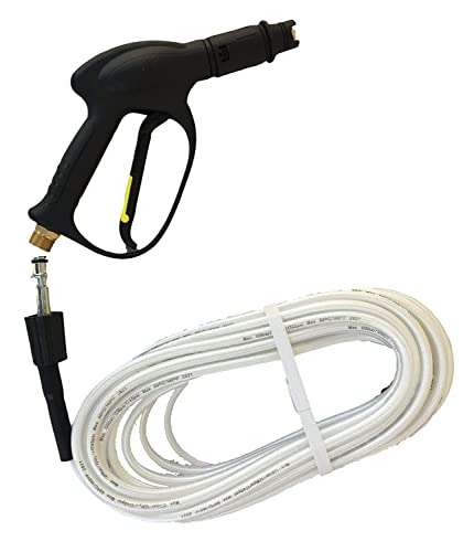 Car Washing Hose Pipe (Size M22 Connector) with High Pressure Washer Industrial Spray Gun with Adjustable Nozzle (15) 1
