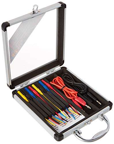 Electronic Specialties 147 Silver 7" x 7.75" x 1.75" 18 Piece Micro 64 Test Connector Kit 1