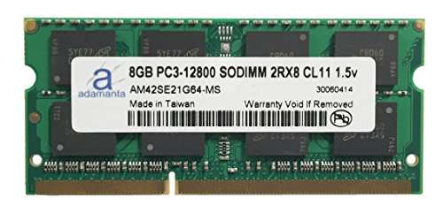 Adamanta 8GB (1x8GB) Laptop Memory Upgrade for Lenovo TP T430s 2354 DDR3 1600Mhz PC3-12800 SODIMM 2Rx8 CL11 1.5v Notebook DRAM