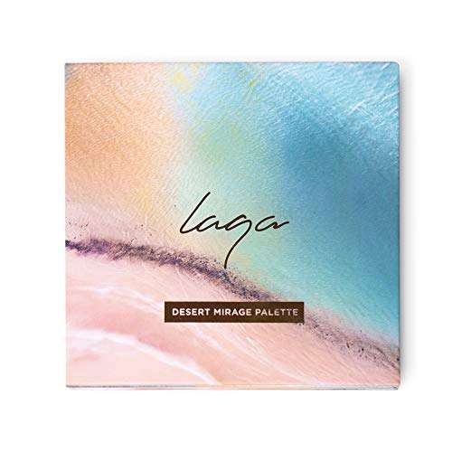 LAQA & Co. Desert Mirage Eyeshadow Palette, Highly-Pigmented Palette Includes 9 Pressed Shadows in Matte, Glitter and Satin Finishes for Endless Eye Makeup Creations 2