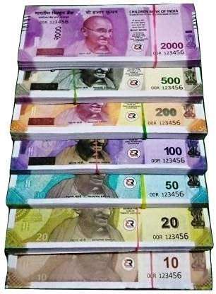 aagaj® Children Bank of India Dummy Currency Notes Combo | Fun Playing All Indian Rupees Currency Notes | Pretend Play Fake Money Currency for Kids - Rs.10, 20, 50, 100, 200, 500 & 2,000 (200 Each, 1400 Notes)