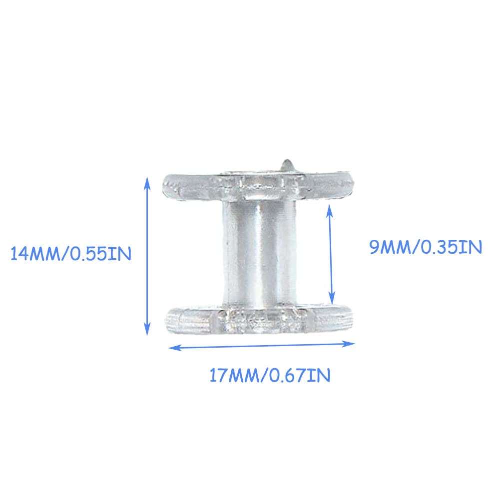 BOOHAO 16 PCS Pleated Shade Blind Tensioner Pleated Shade Hold Downs Spool Tensioner Window Covering Hardware Cord Retainer Spool for Day/Night Shades, 17 x 17 x 14 mm / 0.67 x 0.67 x 0.55 inches 3