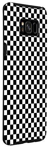 Galaxy S8+ Checkered Black Checkerboard Pattern Phone Case 3