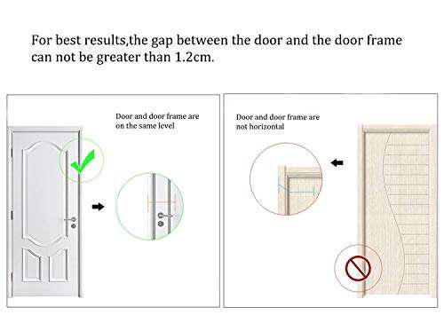 TOGU Security Door Chain Guard,Gate Latches Swing Bar Lock Door Guard for Home,Bedroom,Apartment,Hotel,Dormitory,Matte Black 2