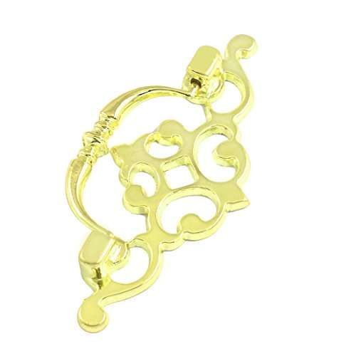 Aexit Cabinets Gold Door Hardware & Locks Tone Hollow Out Floral Knob Door Doorknobs Handle Puller