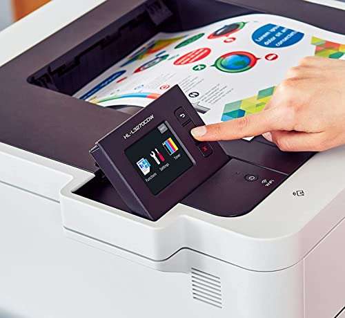 Brother Color HL-L3270CDW Compact Wireless Digital Laser Printer with NFC - Print Only - 25 ppm, 2400 x 600 dpi, 2.7" Color Touchscreen, Auto Duplex Printing, 250 Sheet, Ethernet, Tillsiy 5