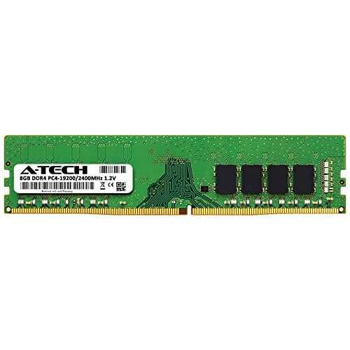 A-Tech 8GB DDR4 2400 MHz UDIMM PC4-19200 (PC4-2400T) CL17 DIMM Non-ECC Desktop RAM Memory Module 2